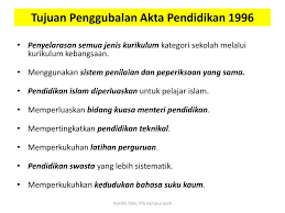Perbandingan akta pelajaran 1961 dan akta pendidikan 1996. Bab 2 Guru Dan Perundangan Ppt Download