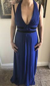 New Bcbg Maxazria Royal Blue Formal Margarette Halter Dress Nwt Sz 8 Women S Dresses Bcbg Gowns Backless Dress Formal