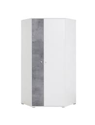 Jugendzimmer kinderzimmer komplett palermo set c. Jugendzimmer Drehturenschrank Eckkleiderschrank Lede 02 Farbe Grau Weiss Abmessungen 190 X 90 X 90 Cm H X B X T