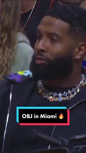 Spotted: @Odell Beckham Jr. at the @Miami HEAT game! 🤩 #nba #basketball  #obj #miami