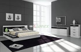 Think velvet and leather upholstery for a cultivated vibe, or go with wood and woven suede for a more relaxed aura. Draco Black And White Contemporary Bedroom Furniture Sets Xiorex
