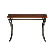 Southern Enterprises Modesto Rich Espresso Contoured Console Table Ck6423r The Home Depot Sofa Table Transitional Style Console Table