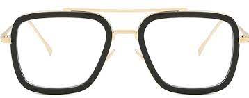 Tony Stark Glasses Black And Golden Iron Man Glasses Tony Stark Iron Man Tony Stark Black