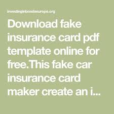 Randomly generate fake credit card numbers to make valid credit cards. Download Fake Insurance Card Pdf Template Online For Free This Fake Car Insurance Card Maker Health Insurance Humor Supplemental Health Insurance Car Insurance