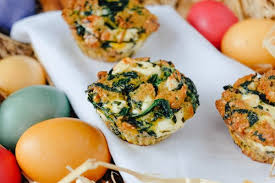 Pikante muffins mit bacon und gouda für die party und das picknick. Herzhafte Muffins Mit Spinat Und Feta Fur Das Osterfruhstuck Food Blog Ninastrada