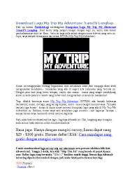 Lirik lagu terhits kumpulan lirik lagu lagu terbaru terhits. Doc Download Lagu My Trip My Adventure Transtv Lengkap Terbaru 2016 Putuberbagi Blog Academia Edu