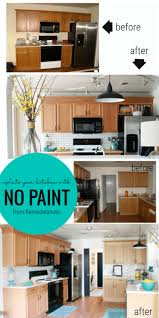 Okay, i know this post is about how to work around your oak cabinets without painting them, but this is something to consider if a little bit of painting is an option. Great Ideas To Update Oak Kitchen Cabinets