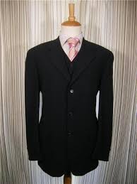 Shop 3 piece suits in great styles at affordable prices at cco menswear. Men S Black 3 Button Vested 3 Piece Three