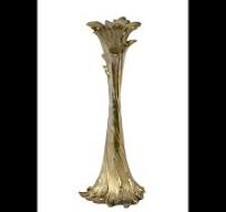 Candelabro Ernst en resina de oro dos tamaños