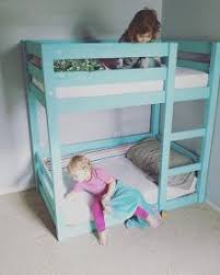 Bunks Modified For Crib Mattresses Diy Bunk Bed Toddler Bunk Beds Kid Beds