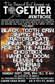 Save on knitting factory boise resale tickets in boise, id!. Concert To Raise Money For Staff Of Boise S Knitting Factory After Fire Idaho Statesman