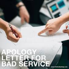 Letter asking for advice about money: Apology Letter For Bad Service The Perfect Apology