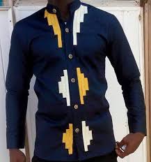 Voir plus d'idées sur le thème tenue africaine pour homme, chemise pagne homme, tenue homme. Blueblack Chemise Avec Broderie Or Classique Africain African Shirts For Men African Clothing For Men African Shirts