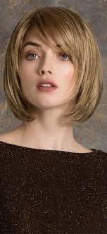 Styling your short hair with bangs is a perfect trick to ad much volume and texture to your hair. 38 Short Layered Bob Haircuts With Side Swept Bangs That Make You Look Younger Short Layered Bob Layered Bob Haircuts Short Layered Bob Haircuts Bobs Haircuts