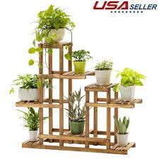 Find the perfect patio furniture & backyard decor at hayneedle, where you can buy online while you explore our room designs and curated looks for tips, ideas & inspiration to help you along the way. Tall Plant Stand Multi Tiered Wooden Plant Shelf Wesracia Modern Home Decor 4 Tiers Vertical Flower Display Rack Shabby Chic Rustic Garden Balcony Corner Plant Stands Outdoor A Buy Online In Hong