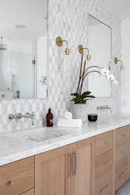 Slab Marble Sink Countertop Is Carrara Marble Sinks Are Custom Made Slab Stone Sinks Modern Master Bath Oak Bathroom Vanity Master Bath Vanity