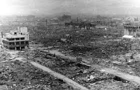 The Atomic Bomb That Was Dropped On Nagasaki Had Destroyed Buildings As Far As You Could See Bombing Of Hiroshima And Nagasaki Nagasaki Bombing Hiroshima