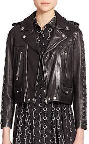 The Kooples Leather Lace Up Moto Jacket Real Leather Jacket Clothes Design Long Black Jacket