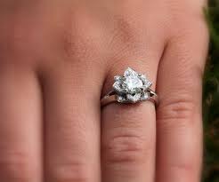 Certified Unique Flower Rose Lotus Diamond Engagement Or Unique Diamond Engagement Rings Popular Engagement Rings Unique Engagement Rings