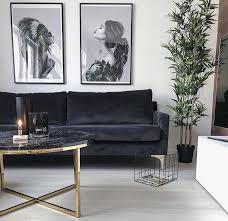Livingroom Sofa Velvet Grey Round Table Coffee Gold Wall Picture Xl Plants Nordicglam Interieur Woonkamer Huis Interieur Huis Inrichting Inspiratie