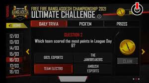 Get the best tips on how to improve gameplay, updates on patch notes and much more. Free Fire Bangladesh Ultimate Challenge League Day 6 Correct Answers