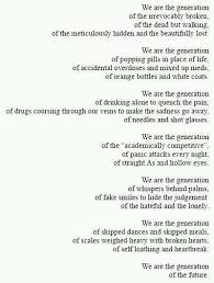 Generation Poem Poetry Words Words Quotes