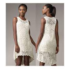 These dresses have excellent design. Crochet Dress Patterndetailed Tutorialcrochet High Low Dress Etsy Crochet Wedding Dresses Crochet Dress Pattern Crochet Dress