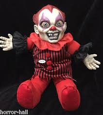 The creepy carnival has arrived! Horror Toy Talking Creepy Killer Clown Doll Scary Haunted House Prop Decoration 841493047505 Ebay