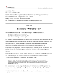 Kann mir jemand aus der lektüre wilhelm tell von friedrich von schiller aus s.72 einen inneren monolog schreiben? Document