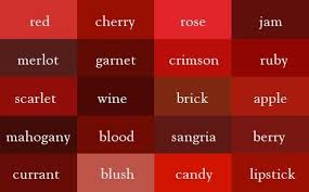 this color thesaurus chart lets you easily name any color