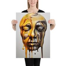 Trippy Melting Wall Art