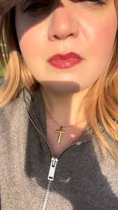 Slow weekends at The Old Farmhouse., Testing my new @merit lip gloss before  starting the morning chores. The sun was still rising and rather blinding,  but I find natural light is always best for ...