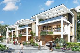 3d Row House Elevation House Elevation Bungalow Exterior Row House Design