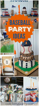 Birthday Party For 4 Year Old Boy Ideas Baseball Birthday Deacon S Named Rookie Of The Year A Baseball First Birthday Party Catch My Party Baseball First Birthday Boy Birthday Parties Baseball Birthday