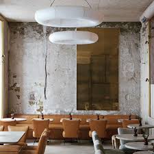 New The 10 Best Home Decor With Pictures Exposed Walls A Cloud Like Pendant Light Cla Bar Restaurant Interior Madrid Restaurants Decor Interior Design