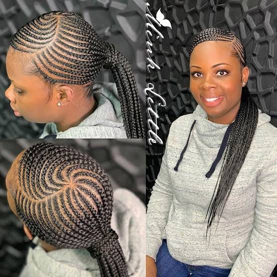 Low Feed in Ponytail😍 #feedins #feedinbraids #feedincornrows #minklittle #iamminklittle #atlantahair #atlantahairstylist #atlantabraider…