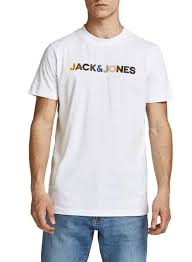 T-Shirt Jack Jones Blablandon Branco para Homem