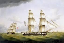 Two East Indiamen off a Coast by Thomas ...