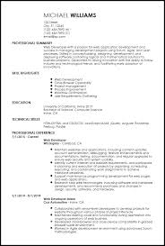 Tips and examples of how to put skills and achievements on a web developer resume. Free Entry Level Web Developer Resume Examples Resume Now