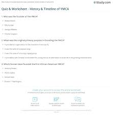 It's like the trivia that plays before the movie starts at the theater, but waaaaaaay longer. Quiz Worksheet History Timeline Of Ymca Study Com