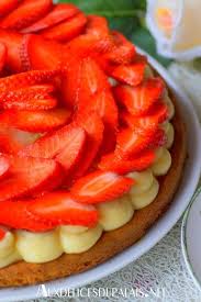 Voici Une Delicieuse Tarte Aux Fraises Sur Sable Breton Qui Change De La Traditionnelle A Base De Tarte Aux Fraises Tartes Aux Fraises Recette Creme Patissiere