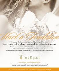 Full Page Wedding Venue Ad For The Reeds At Shelter Haven A Luxury Boutique Hotel Resort In Stone Harbor N Seaside Wedding Luxury Boutique Hotel Stone Harbor