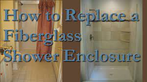 Fiberglass shower stall for your bathroom new look. How To Remodel Fiberglass Shower Stall With Marble Tile Ma Ri Youtube