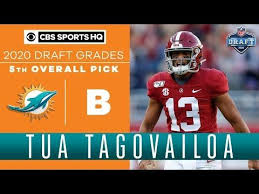 The Miami Dolphins Draft Their Future In Qb Tua Tagovailoa 2020 Nfl Draft With The 5th Pick In The 2020 Nfl Draft The Mi In 2020 Cbs Sports Miami Dolphins Nfl Draft