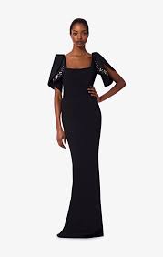 Dara Long Embroidered Dress Safiyaa Dresses Dress Hats Embroidered Dress