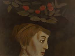Sold at Auction: Egon Neubauer, Egon Neubauer (1920-1991), Profile with Rose  Branch, Oil, 1983