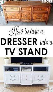 How To Turn A Dresser Into A Tv Stand Diy Two Twenty One Furniture Makeover Diy Furniture Home Decor