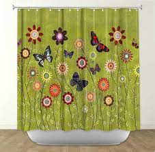 Order drive up · free returns · same day delivery Bohemian Butterflies Fabric Shower Curtain Showercurtainhq Com