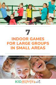 A rhythm game that's great for large groups of people. 7 Indoor Games For Large Groups In Small Areas Kid Activities Large Group Games Indoor Games For Kids School Games For Kids