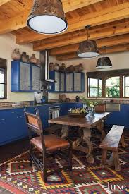 Check spelling or type a new query. Mediterranean Blue Kitchen With Mexican Tile Luxe Interiors Design